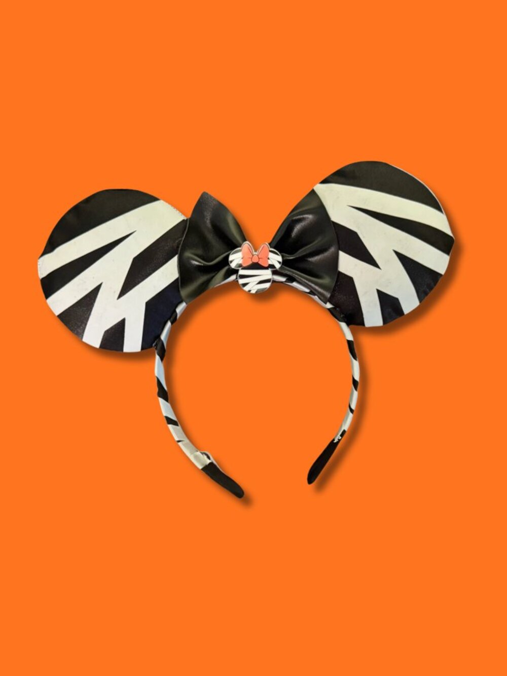 Disney Parks Minnie Mouse Mummy Halloween Ears Black Bow Headband
